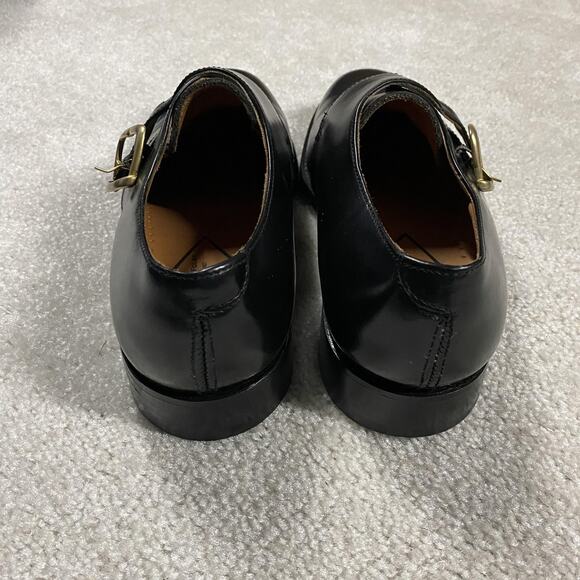 Thomas Foley Of England Shoes Mens Size 8 Black Leather Monk Strap Buckle Dress main image 4